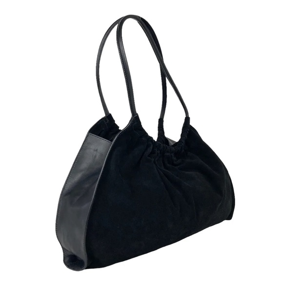 GUCCI Bag Shoulderbag Handbag Suede Black - Picture 2 of 9